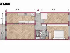 Pronájem bytu 3+1, Praha - Háje, Matúškova, 65 m2