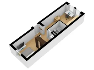 Pronájem bytu 2+kk, České Budějovice, Otakarova, 38 m2