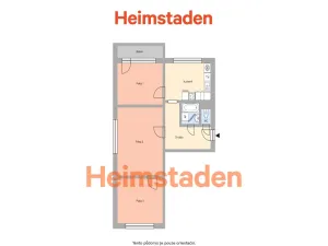Pronájem bytu 3+1, Ostrava - Hrabůvka, Veverkova, 71 m2