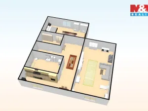 Prodej bytu 2+1, Jirkov, Studentská, 61 m2