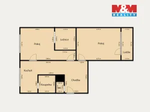 Prodej bytu 2+1, Cheb, Přátelství, 69 m2