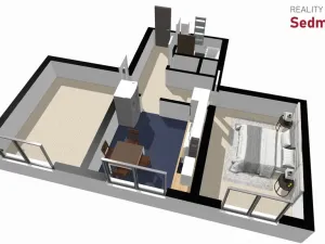 Pronájem bytu 2+1, Nové Město na Moravě, Budovatelů, 58 m2