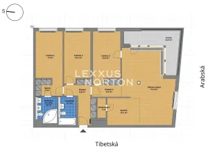 Prodej bytu 4+kk, Praha - Vokovice, Tibetská, 127 m2