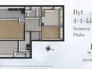 Prodej bytu 4+1, Praha - Černý Most, Šromova, 87 m2
