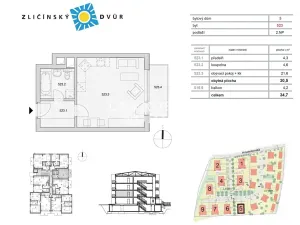 Prodej bytu 1+kk, Praha - Zličín, Lipovská, 31 m2