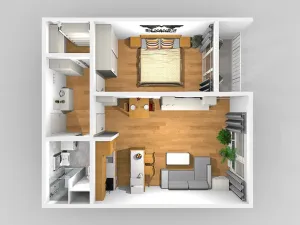 Pronájem bytu 2+kk, Praha - Prosek, Kytlická, 53 m2