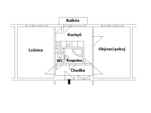 Pronájem bytu 2+1, Hradec Králové, třída SNP, 56 m2