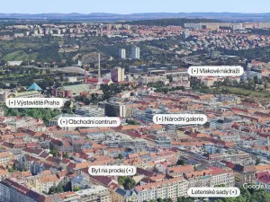 Prodej bytu 3+1, Praha - Holešovice, Letohradská, 77 m2