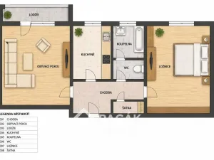 Prodej bytu 2+1, Olomouc, Synkova, 47 m2