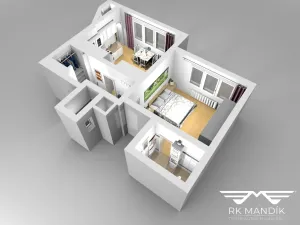 Pronájem bytu 2+kk, Praha - Dejvice, Koulova, 46 m2