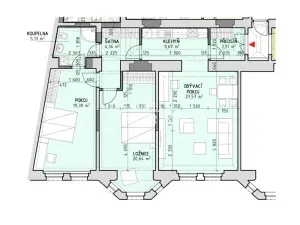 Pronájem bytu 3+1, Praha - Nové Město, Na Poříčí, 92 m2