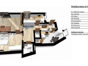 Prodej bytu 3+1, Brno - Staré Brno, Nové sady, 83 m2