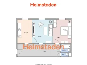 Pronájem bytu 2+1, Havířov - Šumbark, Okružní, 59 m2