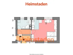 Pronájem bytu 1+kk, Havířov - Šumbark, Klimšova, 30 m2