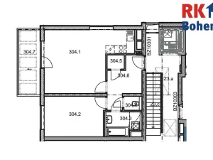 Pronájem bytu 2+kk, Praha - Háje, Loosova, 54 m2