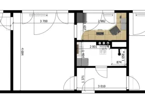 Pronájem bytu 3+1, Praha - Střížkov, Harrachovská, 52 m2