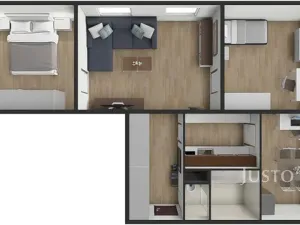 Prodej bytu 3+1, Písek, Na Stínadlech, 64 m2