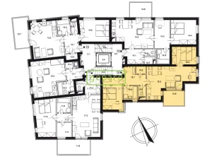 Pronájem bytu 3+kk, Praha, Vladycká, 55 m2