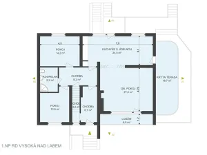 Prodej rodinného domu, Vysoká nad Labem, 280 m2