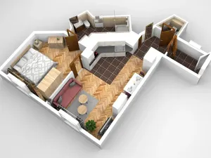 Pronájem bytu 2+kk, Praha - Nové Město, Navrátilova, 48 m2