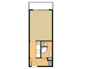 Prodej bytu 1+kk, Kroměříž, Oskol, 28 m2