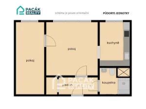 Pronájem bytu 2+1, Olomouc, Rooseveltova, 45 m2