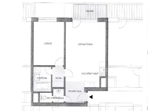 Pronájem bytu 2+kk, Praha - Karlín, Rohanské nábřeží, 59 m2