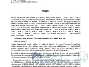 Prodej pozemku pro bydlení, Kaplice, 840 m2