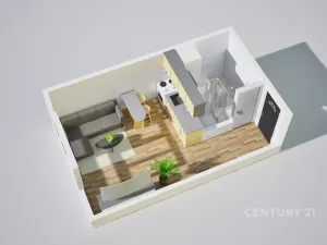 Pronájem bytu 1+kk, Ústí nad Labem, Větrná, 20 m2