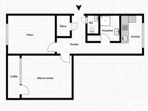 Pronájem bytu 2+1, Mladá Boleslav, Na Radouči, 60 m2
