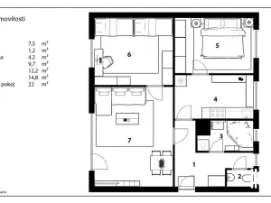 Prodej bytu 3+1, Hradec Králové, Skupova, 71 m2