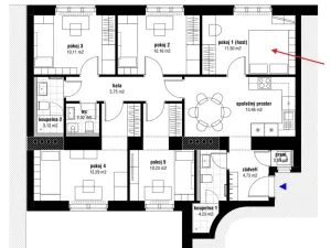 Pronájem pokoje, Praha - Smíchov, Vltavská, 11 m2