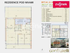 Prodej bytu 4+kk, Zlín, Pod Nivami, 93 m2