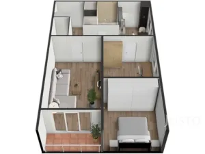 Prodej bytu 3+1, Bavorov, Na Sídlišti, 70 m2