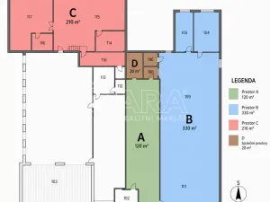Pronájem skladu, Sukorady, 210 m2