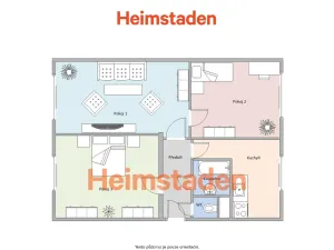 Pronájem bytu 3+1, Karviná - Ráj, Kosmonautů, 67 m2