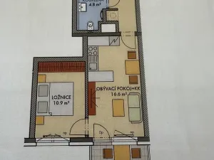 Pronájem bytu 2+kk, Praha - Dolní Měcholupy, Honzíkova, 43 m2