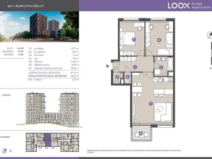 Pronájem bytu 3+kk, Praha - Prosek, Litoměřická, 87 m2