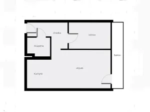 Pronájem bytu 2+kk, Praha - Kobylisy, Balabánova, 45 m2