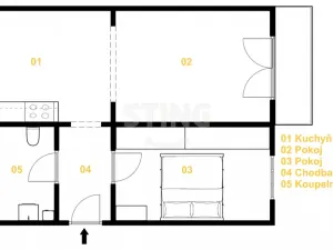 Prodej bytu 2+kk, Ostrava, Jubilejní, 49 m2