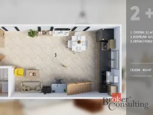 Prodej bytu 2+kk, Jihlava, Březinovy sady, 48 m2
