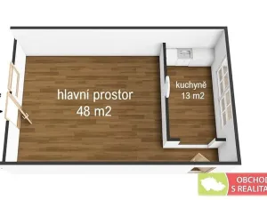 Pronájem obchodního prostoru, Říčany, 17. listopadu, 61 m2