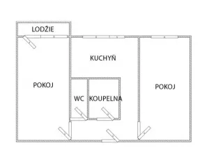 Pronájem bytu 2+1, Ostrava - Poruba, Na Robinsonce, 55 m2