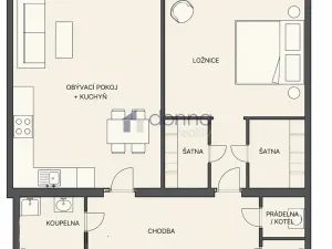 Pronájem bytu 2+kk, Praha, Přemyslovská, 63 m2