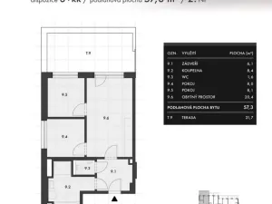 Prodej bytu 3+kk, Brno - Horní Heršpice, Košuličova, 57 m2