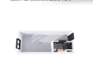 Prodej bytu 1+kk, Brno, Košuličova, 24 m2