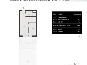 Prodej bytu 2+kk, Brno, Charbulova, 38 m2