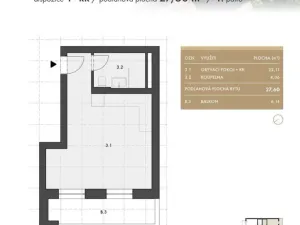 Prodej bytu 1+kk, Brno, Rotalova, 28 m2