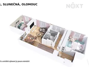 Pronájem bytu 3+1, Olomouc, Slunečná, 64 m2