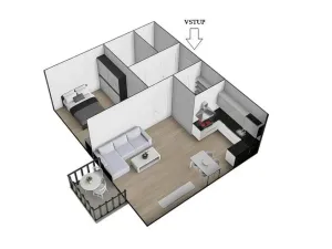 Prodej bytu 2+kk, Brno - Líšeň, Houbalova, 62 m2